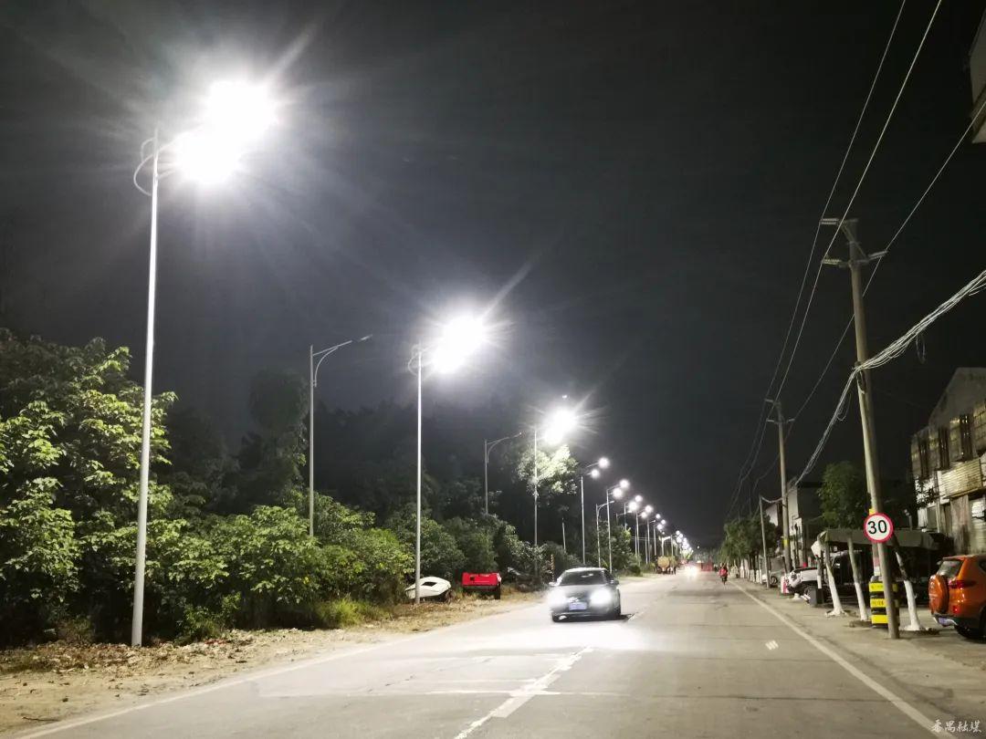 廣州番禺區新裝LED路燈全部亮燈---豐朗光電